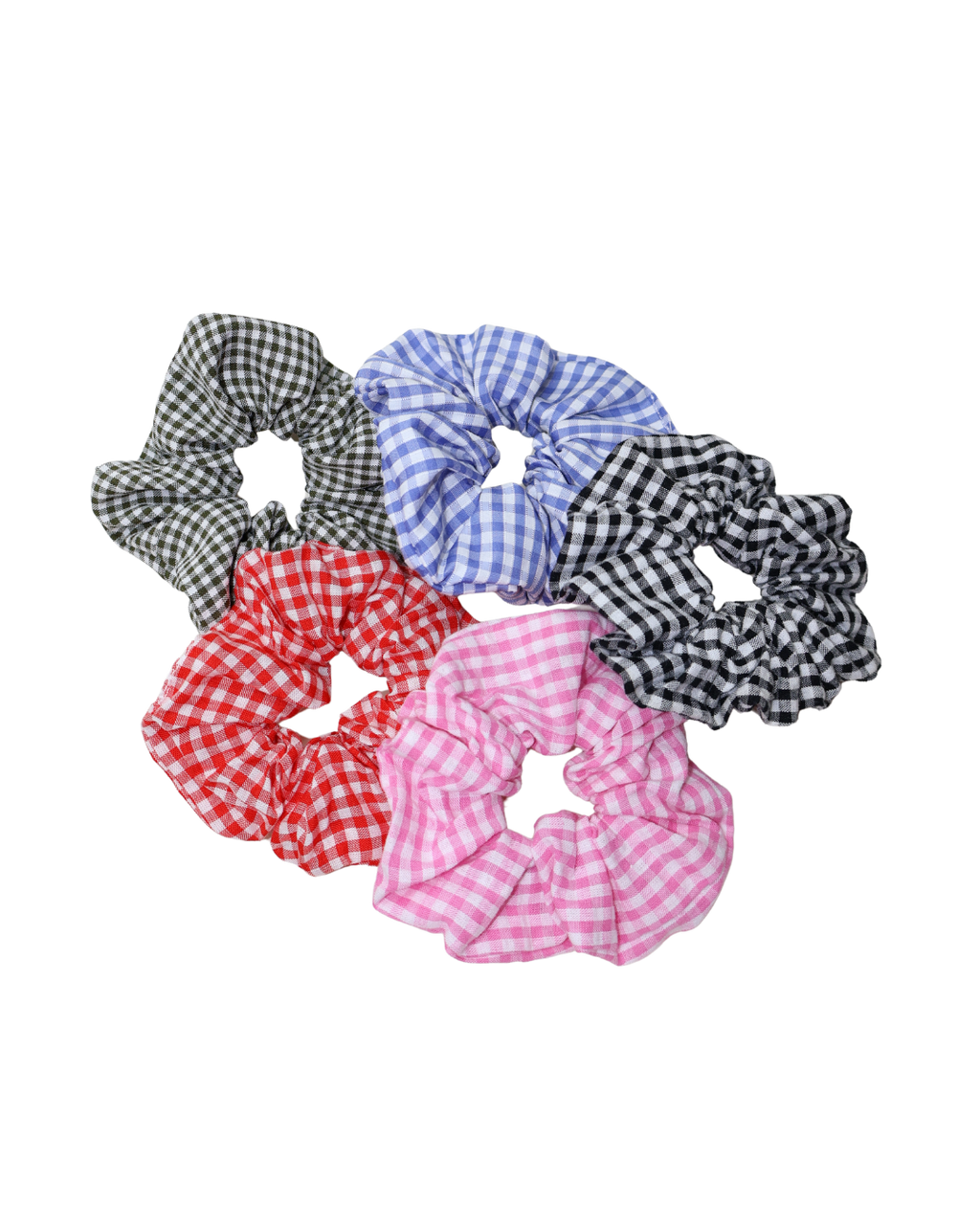 Gingham Scrunchies